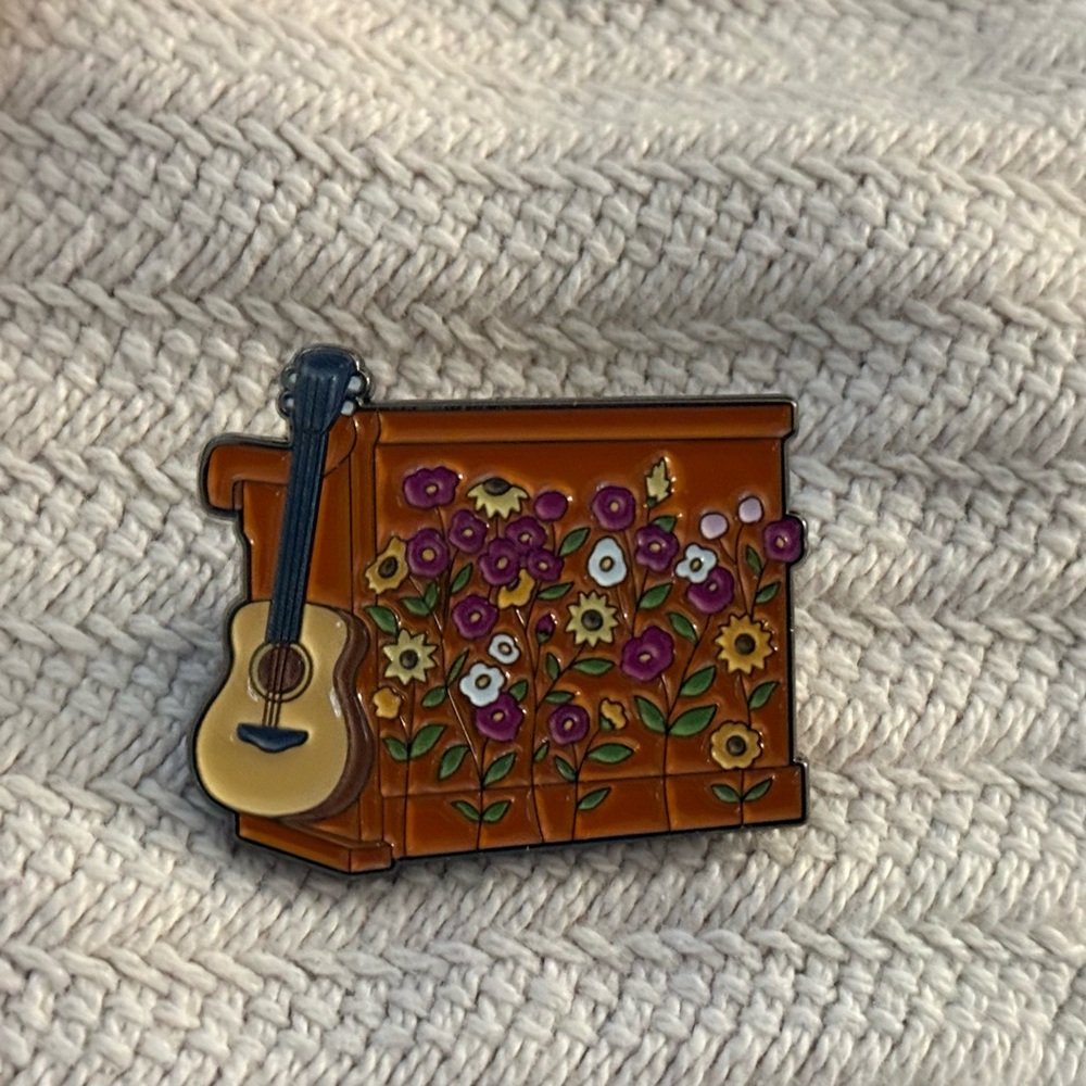 Taylor Swift Themed Eras Tour Acoustic Set Piano & Guitar Enamel Pin
